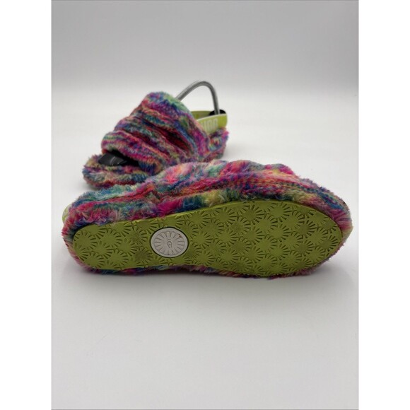 UGG Fluff Yeah Pixelate Women's Size 7 Multicolor 1125007  slides slippers - Picture 5 of 7